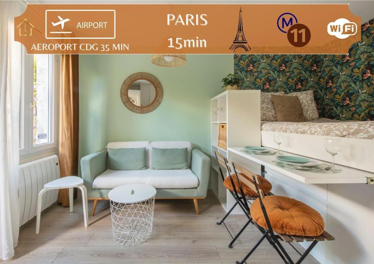 Benfleet 2 Cocooning Studio Proche Paris Romainville Exterior foto